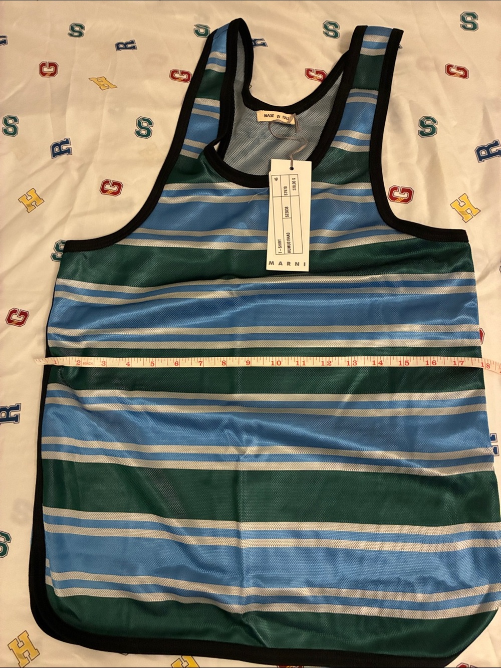 NWT Marni Striped Blue and Green MARNI Tank Top - Picture 10 of 16